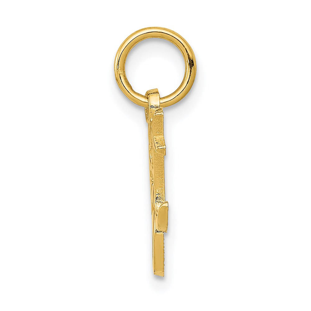 Alternate view of the 14k Yellow Gold Sweet 16 Charm or Pendant, 17mm by The Black Bow Jewelry Co.