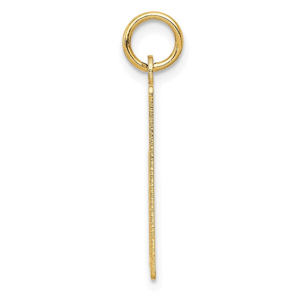 Alternate view of the 14k Yellow Gold Wednesday Start Perpetual Calendar Charm Pendant, 22mm by The Black Bow Jewelry Co.