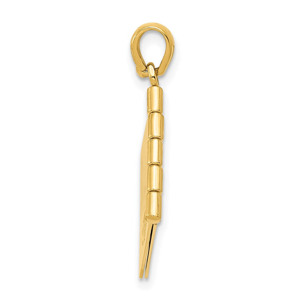 Alternate view of the 14k Yellow Gold and Rose Gold Dearest Mom Book Pendant, 20mm by The Black Bow Jewelry Co.