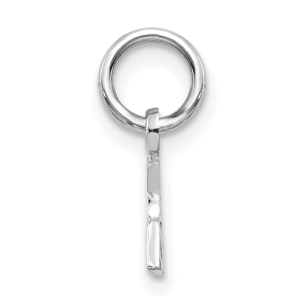 Alternate view of the 14k White Gold I Love My Grandma Charm or Pendant, 15mm by The Black Bow Jewelry Co.