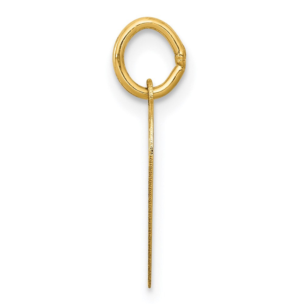 Alternate view of the 14k Yellow Gold Special Sister Heart Charm or Pendant, 13mm by The Black Bow Jewelry Co.