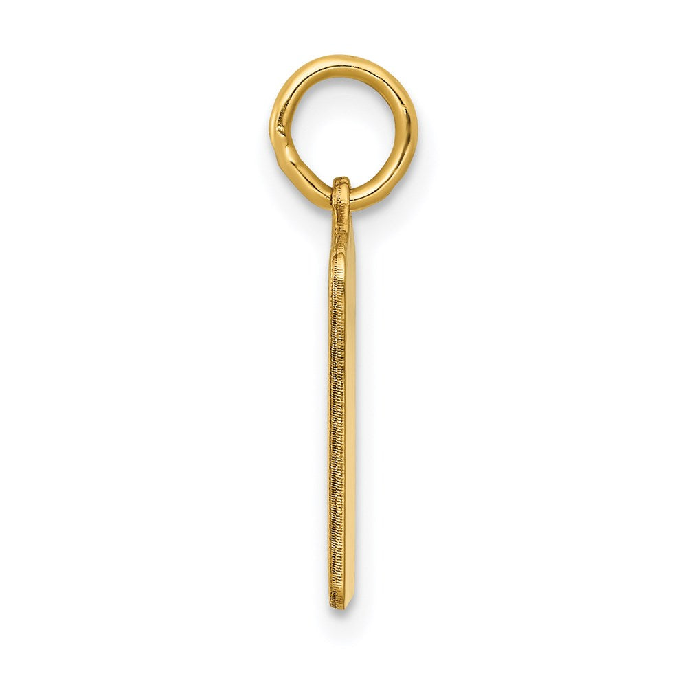 Alternate view of the 14k Yellow Gold & Pink Enamel Birth Certificate Charm or Pendant by The Black Bow Jewelry Co.