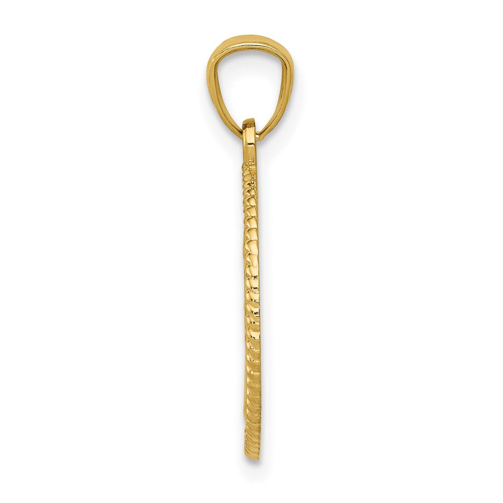 Alternate view of the 14k Yellow Gold Round Tree of Life Pendant, 16mm (5/8 inch) by The Black Bow Jewelry Co.