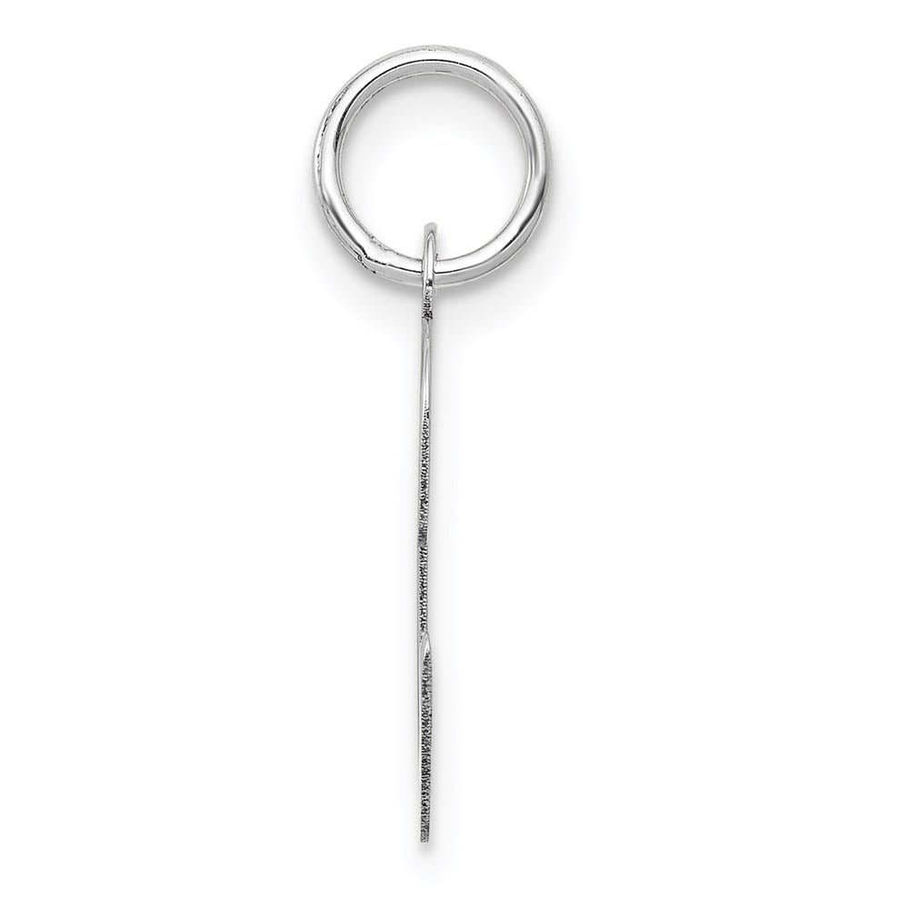 Alternate view of the 14k White Gold, Madison Collection, Medium Script Initial C Pendant by The Black Bow Jewelry Co.