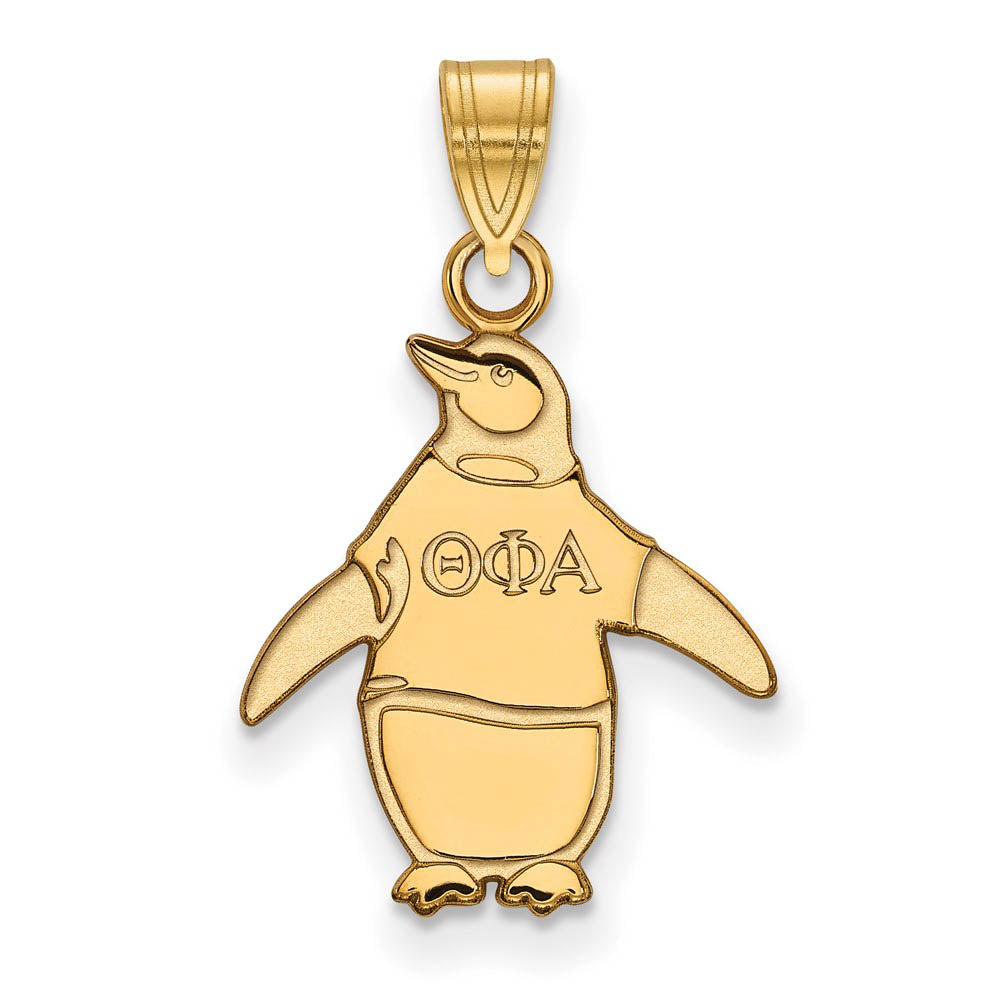 14K Plated Silver Theta Phi Alpha Small Pendant, Item P27139 by The Black Bow Jewelry Co.