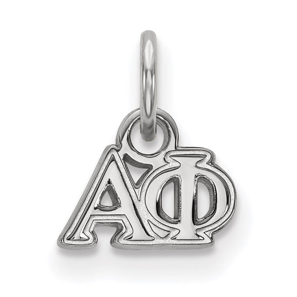 Sterling Silver Alpha Phi XS (Tiny) Greek Letters Charm, Item P27275 by The Black Bow Jewelry Co.