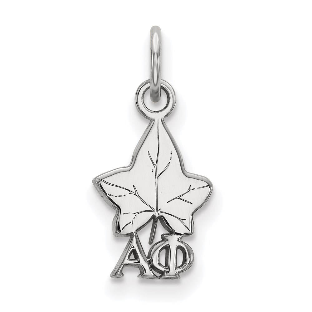 Sterling Silver Alpha Phi XS (Tiny) Charm or Pendant, Item P27280 by The Black Bow Jewelry Co.