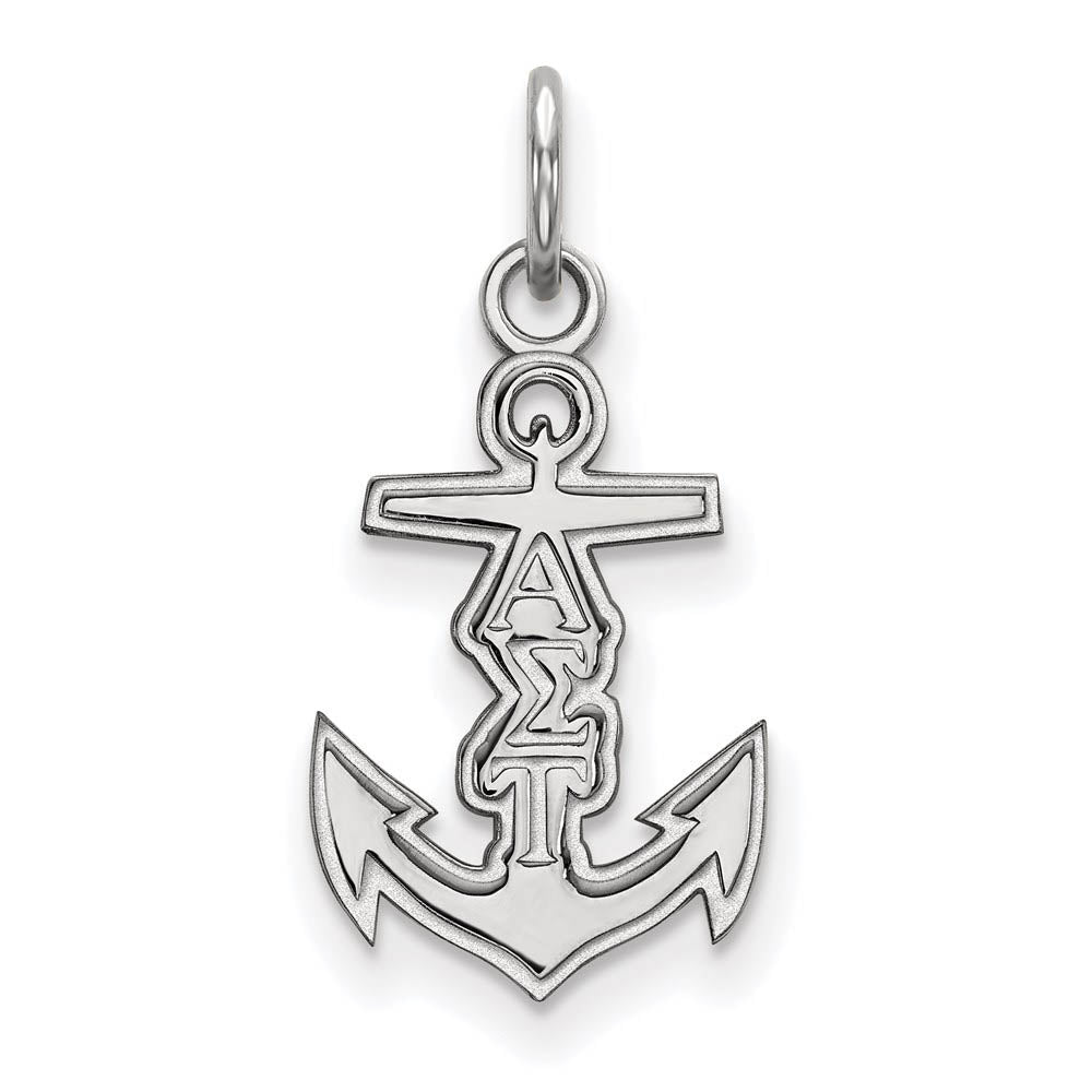 Sterling Silver Alpha Sigma Tau XS (Tiny) Charm or Pendant, Item P27300 by The Black Bow Jewelry Co.