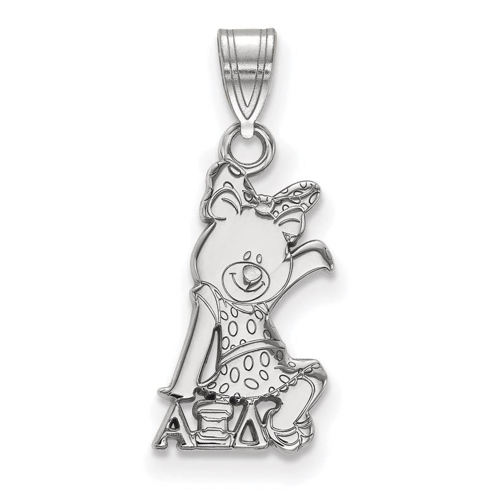 Sterling Silver Alpha Xi Delta Small Pendant, Item P27311 by The Black Bow Jewelry Co.