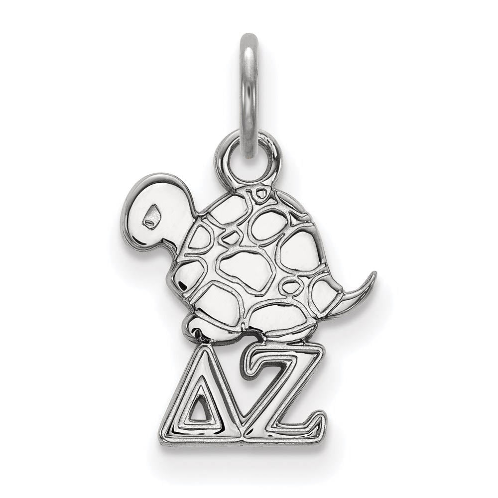 Sterling Silver Delta Zeta XS (Tiny) Charm or Pendant, Item P27360 by The Black Bow Jewelry Co.