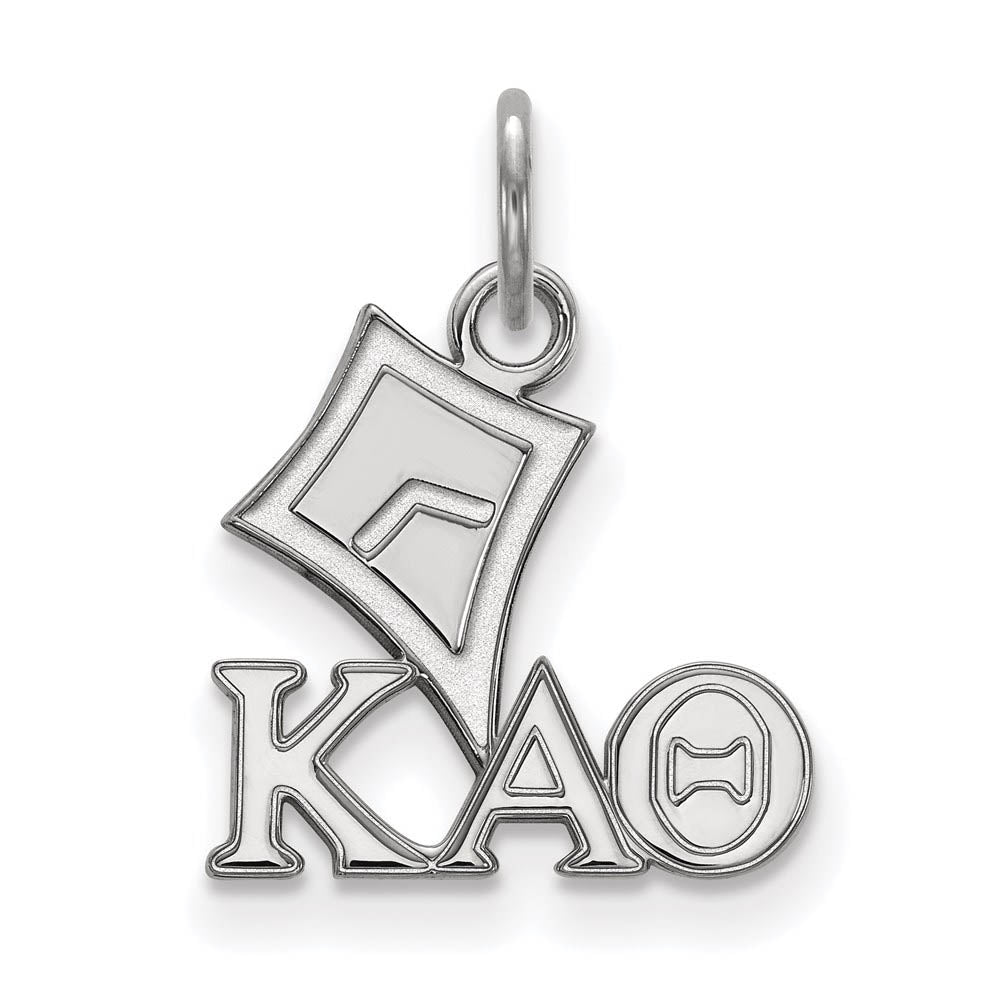 Sterling Silver Kappa Alpha Theta XS (Tiny) Charm or Pendant, Item P27379 by The Black Bow Jewelry Co.
