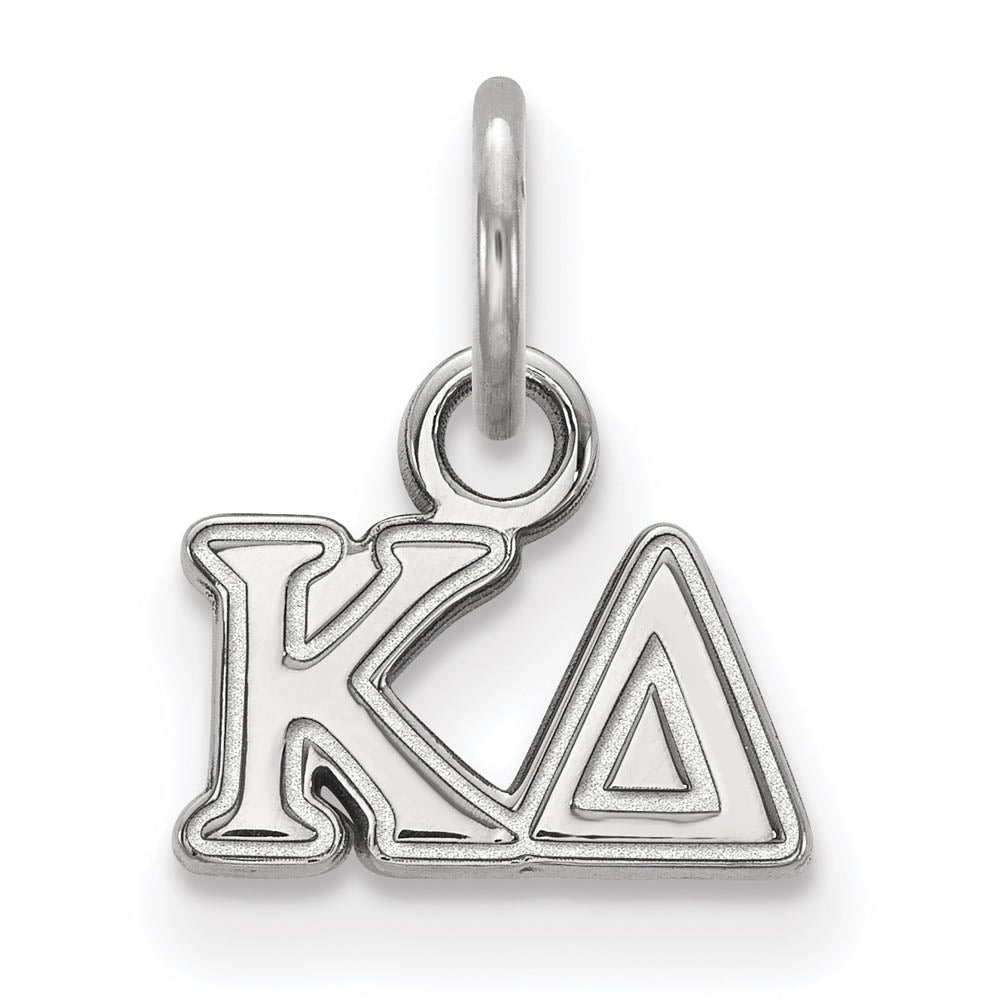 Sterling Silver Kappa Delta XS (Tiny) Greek Letters Charm, Item P27384 by The Black Bow Jewelry Co.