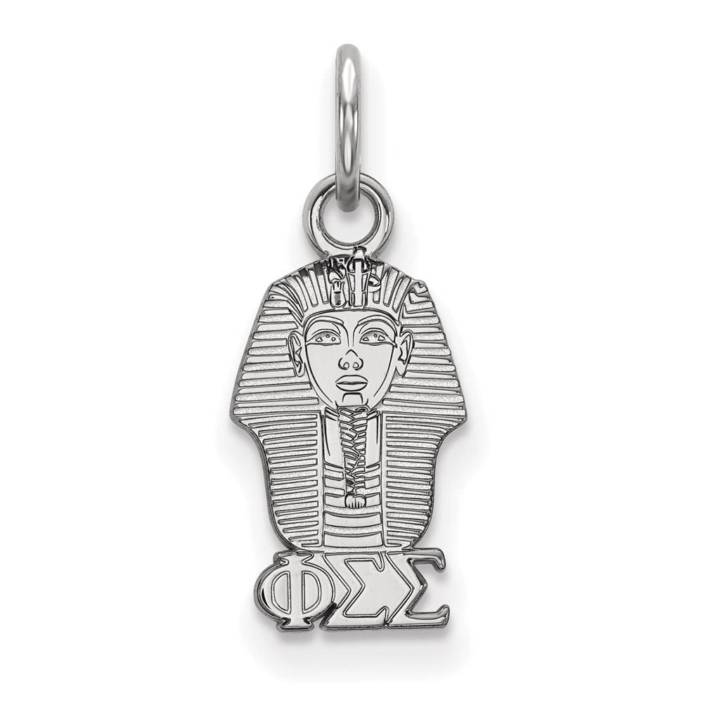Sterling Silver Phi Sigma Sigma XS (Tiny) Charm or Pendant, Item P27419 by The Black Bow Jewelry Co.