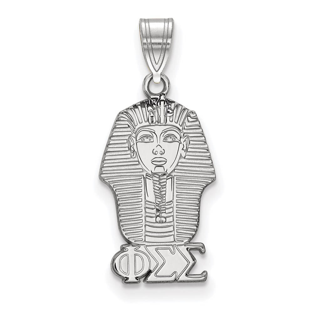 Sterling Silver Phi Sigma Sigma Small Pendant, Item P27420 by The Black Bow Jewelry Co.