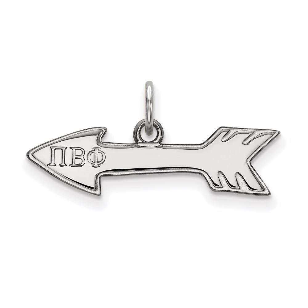 Sterling Silver Pi Beta Phi XS (Tiny) Charm or Pendant, Item P27429 by The Black Bow Jewelry Co.