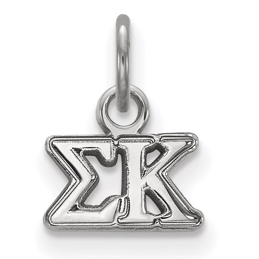 Sterling Silver Sigma Kappa XS (Tiny) Greek Letters Charm, Item P27444 by The Black Bow Jewelry Co.