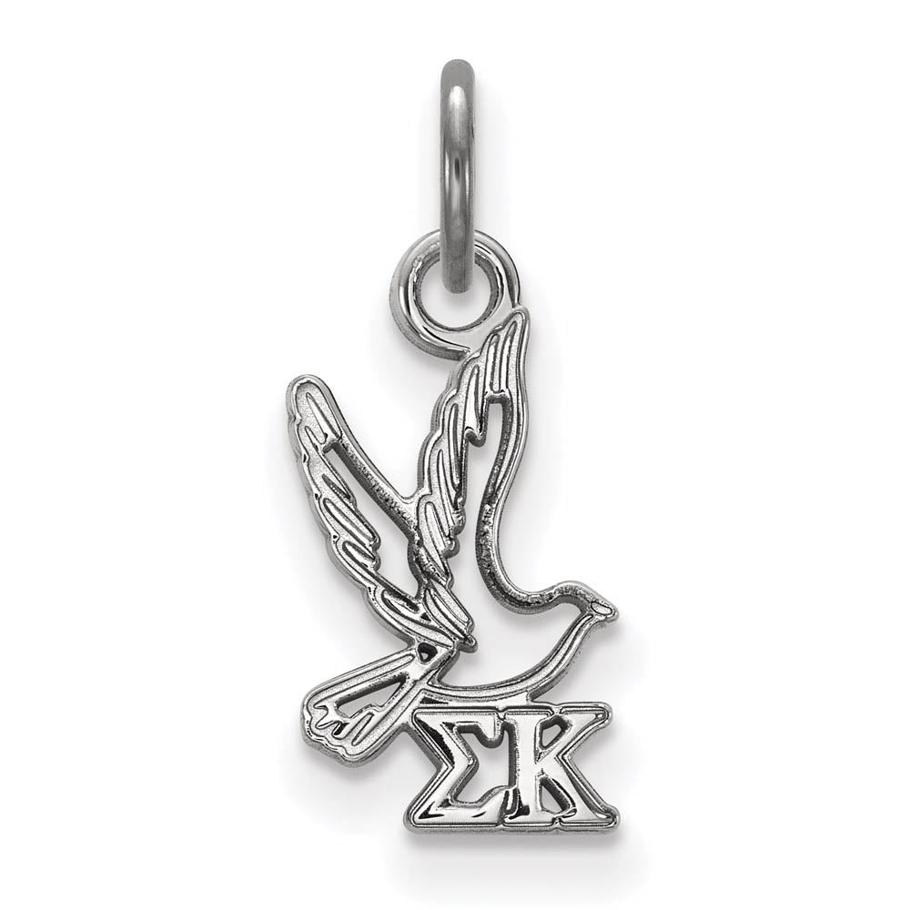 Sterling Silver Sigma Kappa XS (Tiny) Charm or Pendant, Item P27449 by The Black Bow Jewelry Co.