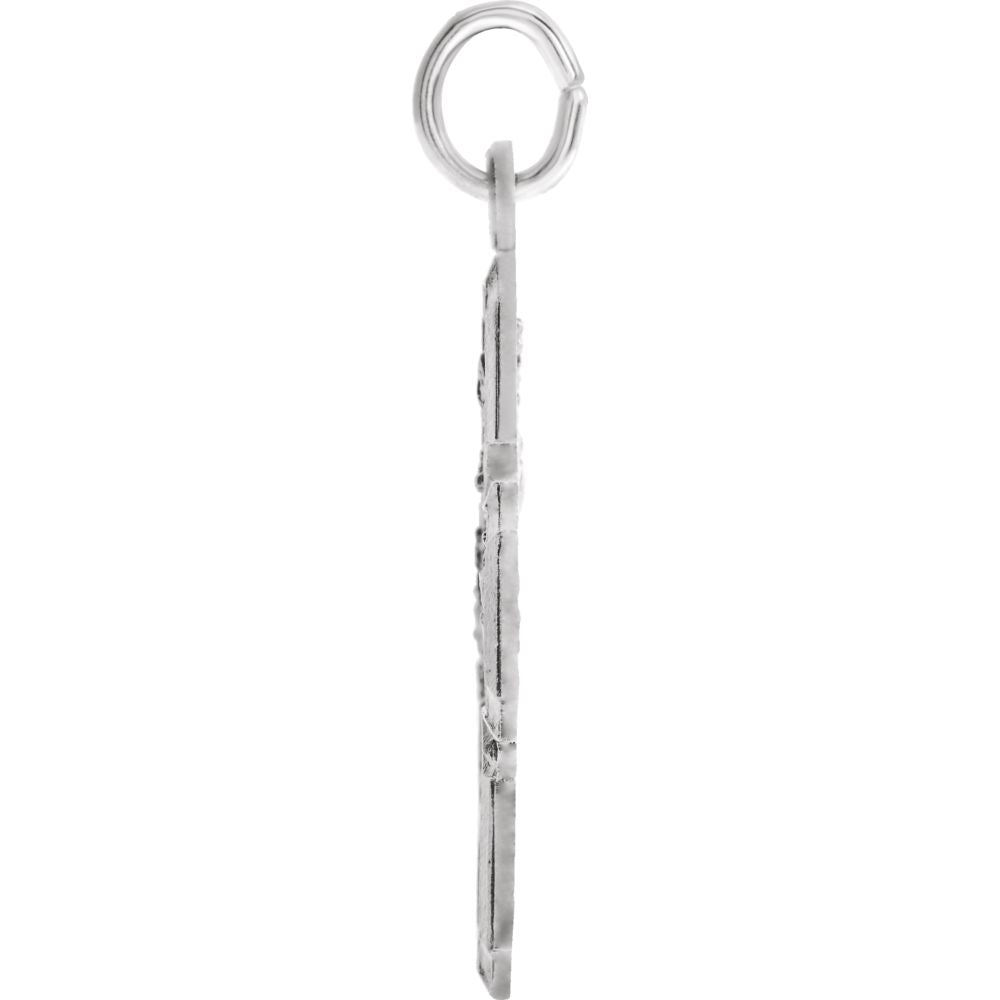 Alternate view of the Sterling Silver Four-Way Cross Medal Pendant, 24 x 25mm by The Black Bow Jewelry Co.