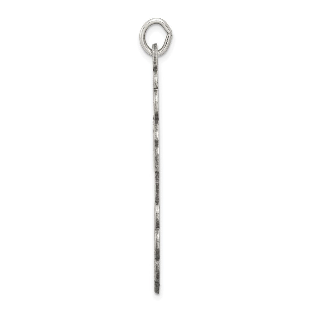Alternate view of the Sterling Silver Antiqued Eastern Orthodox Cross Pendant, 25 x 48mm by The Black Bow Jewelry Co.