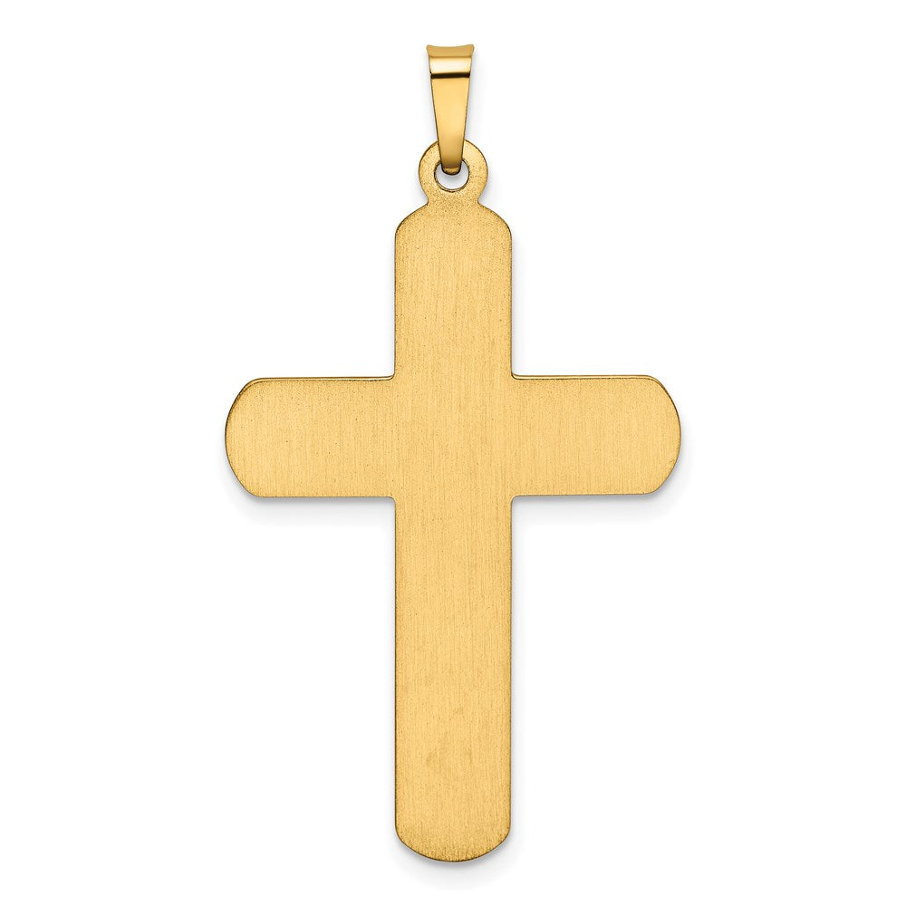 Alternate view of the 14k Yellow Gold Polished Latin Cross Pendant, 21 x 39mm by The Black Bow Jewelry Co.