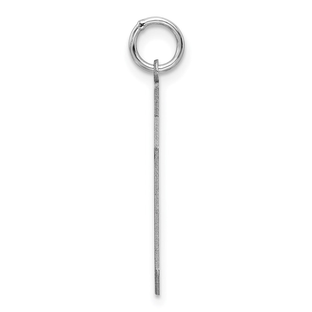 Alternate view of the Sterling Silver, Jersey Collection, Large Number 40 Pendant by The Black Bow Jewelry Co.