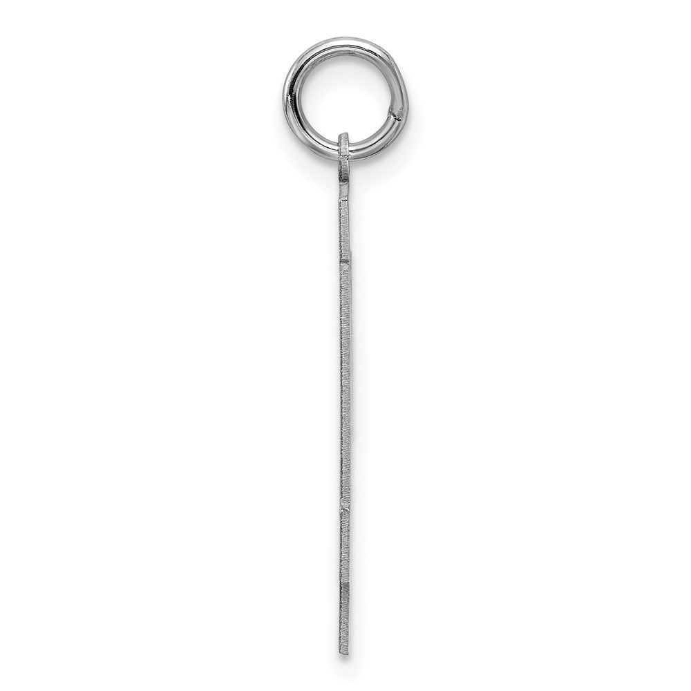 Alternate view of the Sterling Silver, Jersey Collection, Large Number 44 Pendant by The Black Bow Jewelry Co.