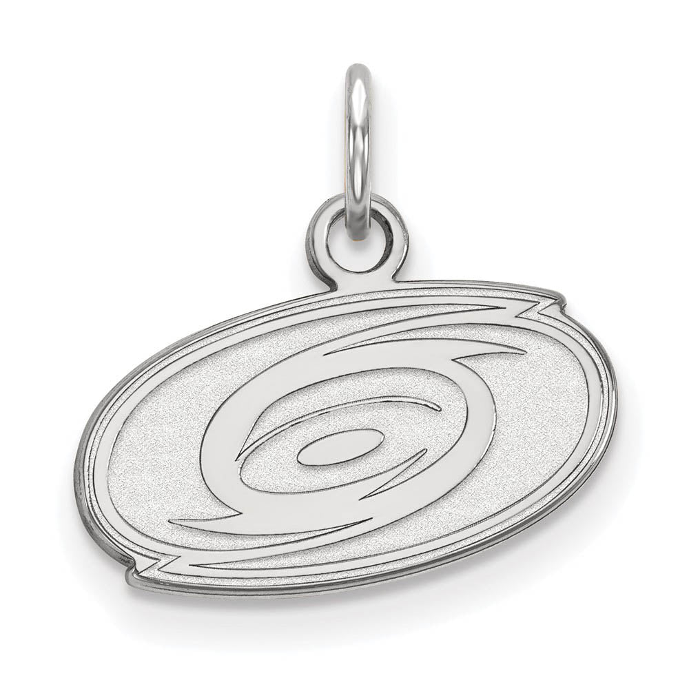 10k White Gold NHL Carolina Hurricanes XS (Tiny) Charm or Pendant, Item P29597 by The Black Bow Jewelry Co.