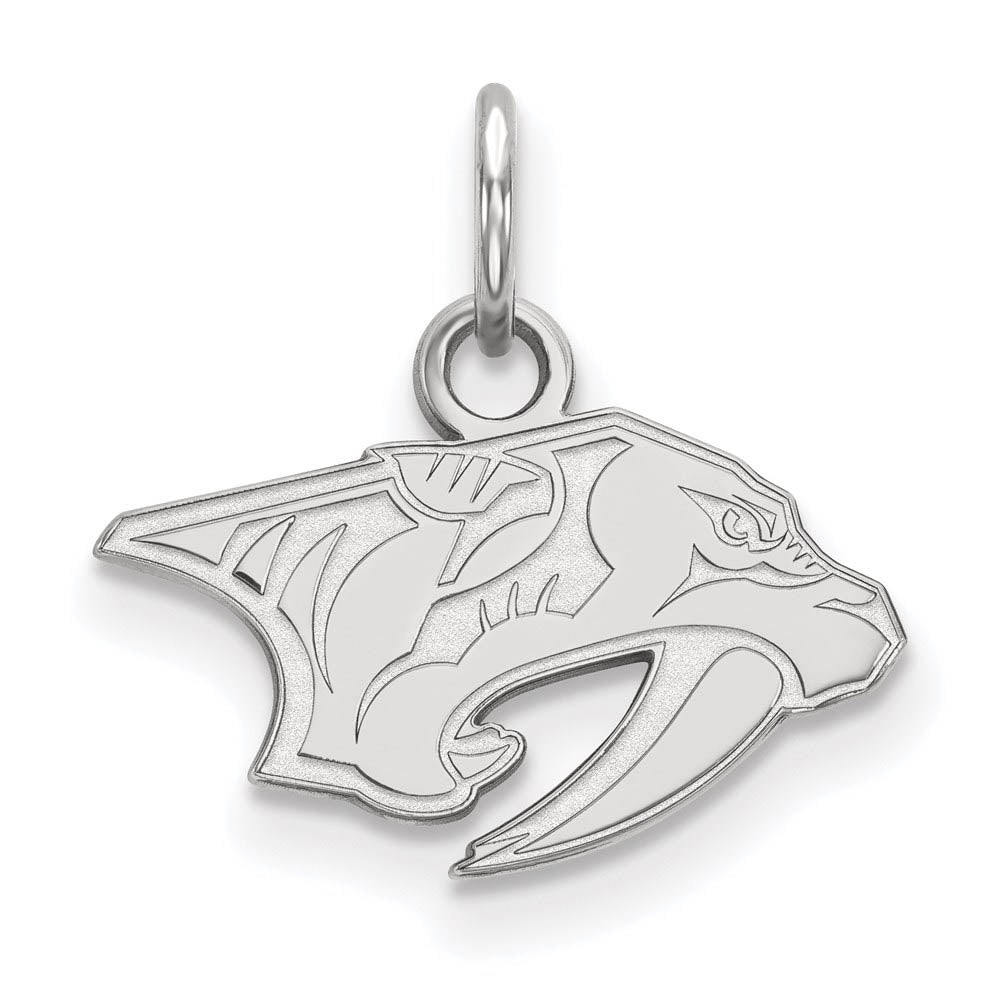 Sterling Silver NHL Nashville Predators XS (Tiny) Charm or Pendant, Item P30285 by The Black Bow Jewelry Co.