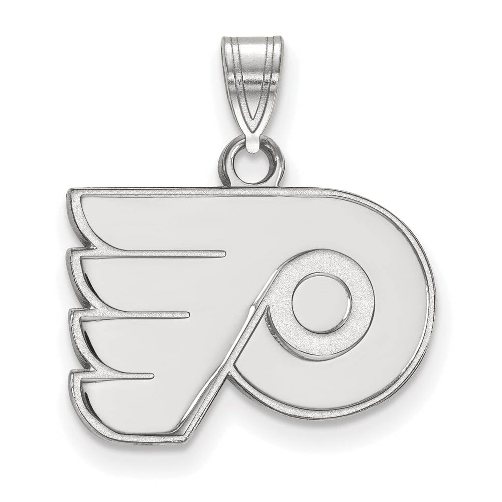 Sterling Silver NHL Philadelphia Flyers Small Pendant, Item P30306 by The Black Bow Jewelry Co.