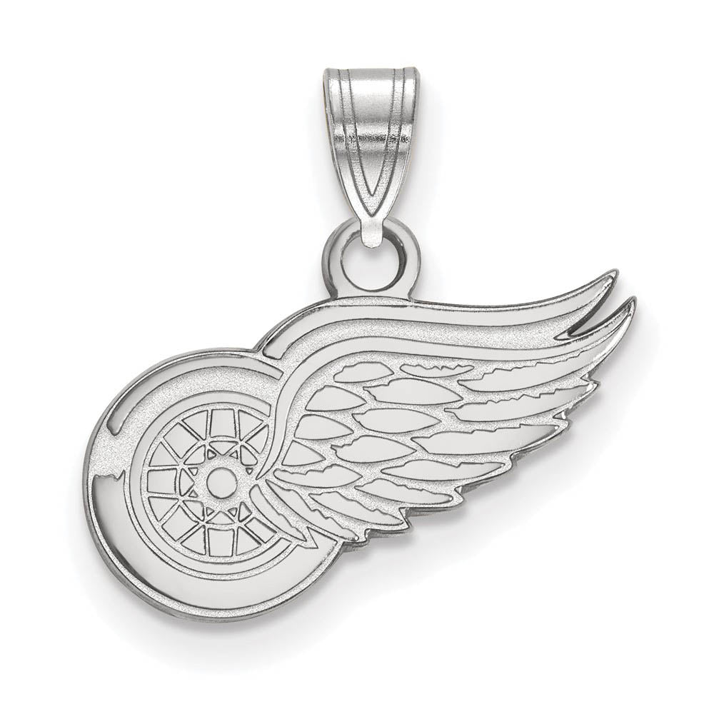 Sterling Silver NHL Detroit Red Wings Small Pendant, Item P30315 by The Black Bow Jewelry Co.