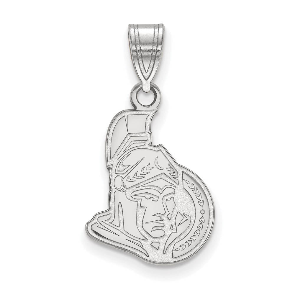 Sterling Silver NHL Ottawa Senators Medium Pendant, Item P30344 by The Black Bow Jewelry Co.