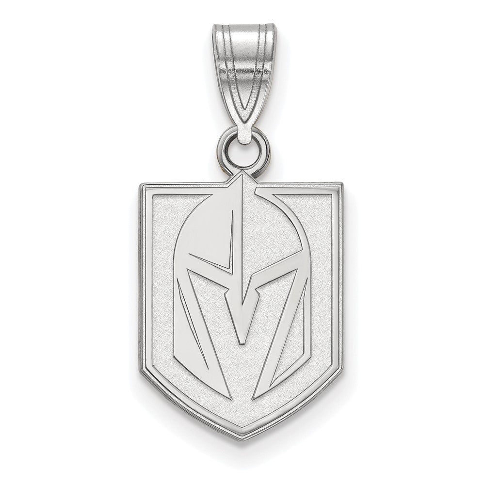 Sterling Silver NHL Vegas Golden Knights Medium Pendant, Item P30346 by The Black Bow Jewelry Co.
