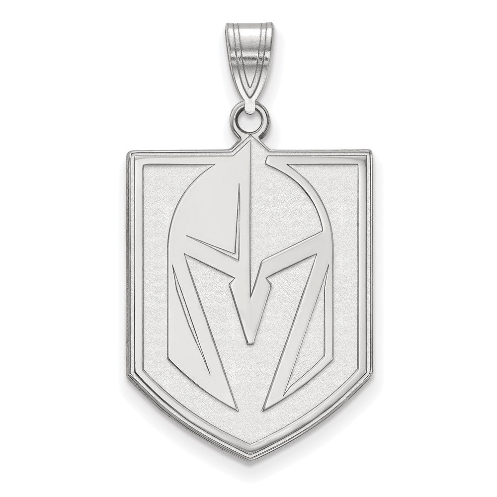 Sterling Silver NHL Vegas Golden Knights XL Pendant, Item P30388 by The Black Bow Jewelry Co.