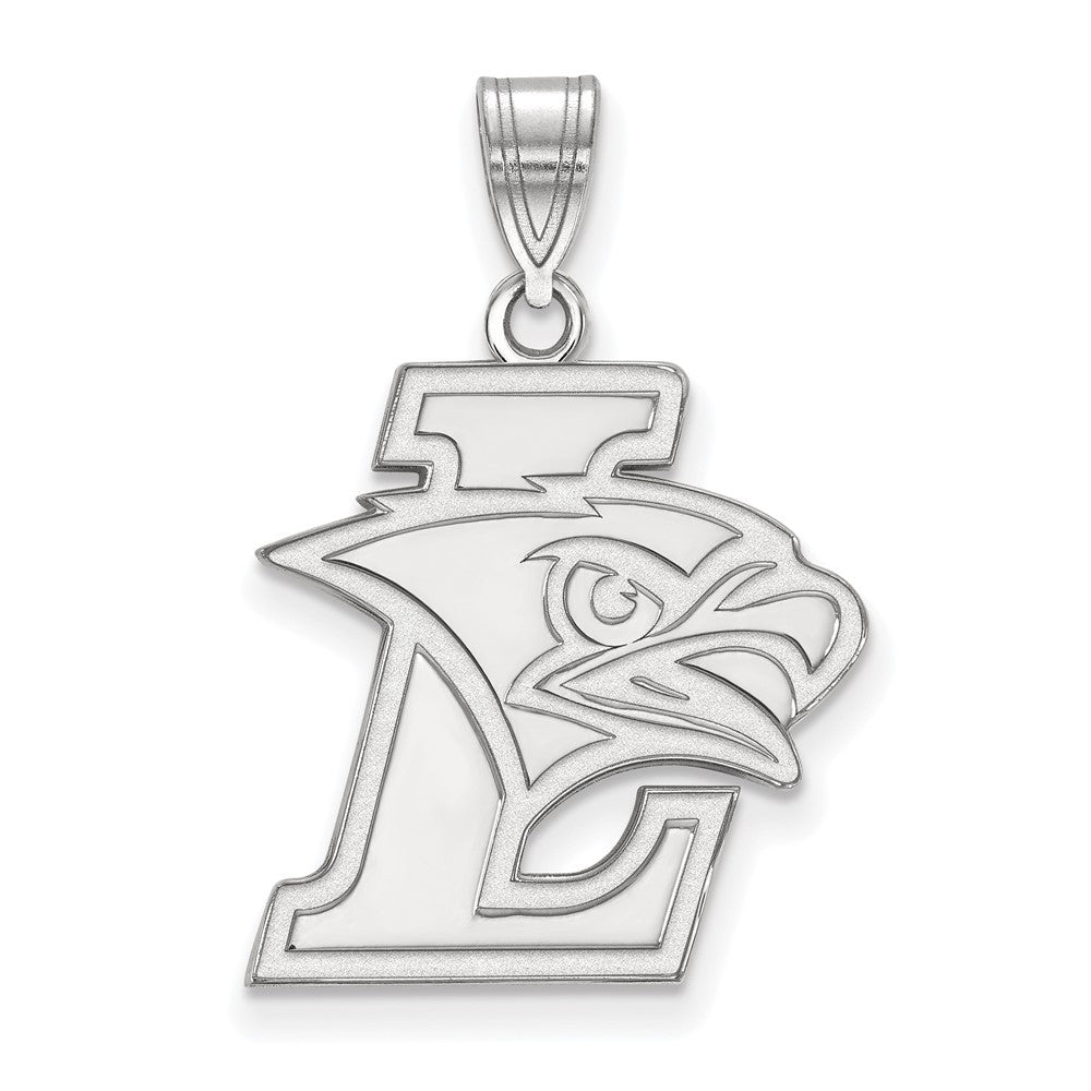 10K White Gold Lehigh University Large Logo Pendant, Item P30729 by The Black Bow Jewelry Co.