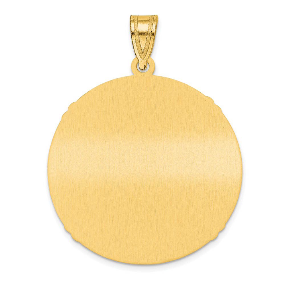 Alternate view of the 14K Gold Plated Tom Glavine Signature MD Enamel Baseball Pendant by The Black Bow Jewelry Co.
