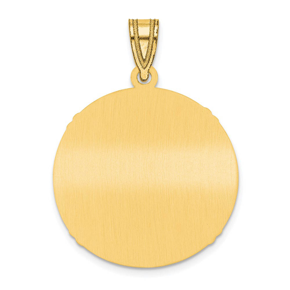 Alternate view of the 14K Gold Plated Juan Marichal Signature SM Enamel Baseball Pendant by The Black Bow Jewelry Co.
