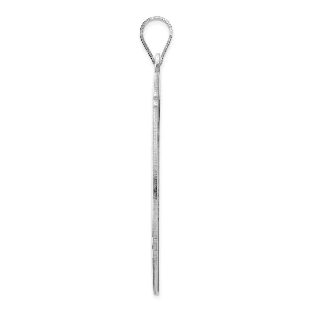 Alternate view of the Sterling Silver Tony Perez Signature LG Enamel Baseball Pendant by The Black Bow Jewelry Co.