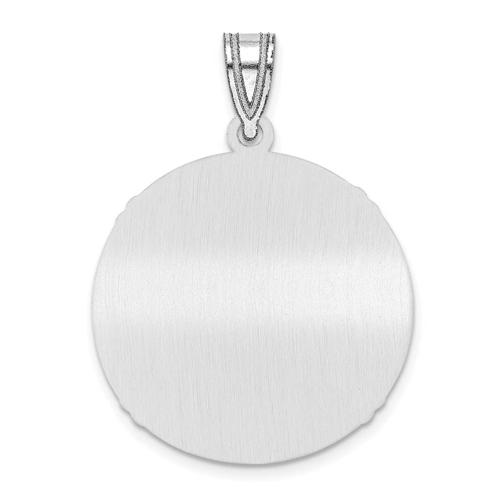 Alternate view of the Sterling Silver Dick Williams Signature SM Enamel Baseball Pendant by The Black Bow Jewelry Co.