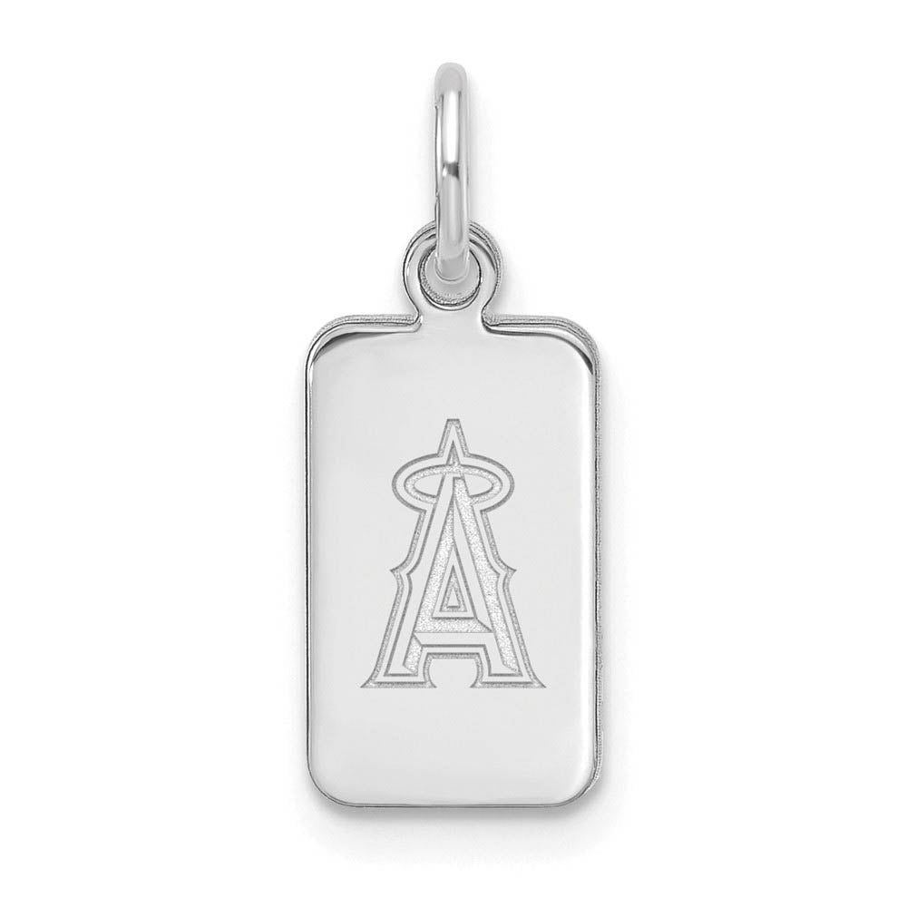 Sterling Silver MLB Los Angeles Angels XS (Tiny) Tag Charm, Item P32162 by The Black Bow Jewelry Co.