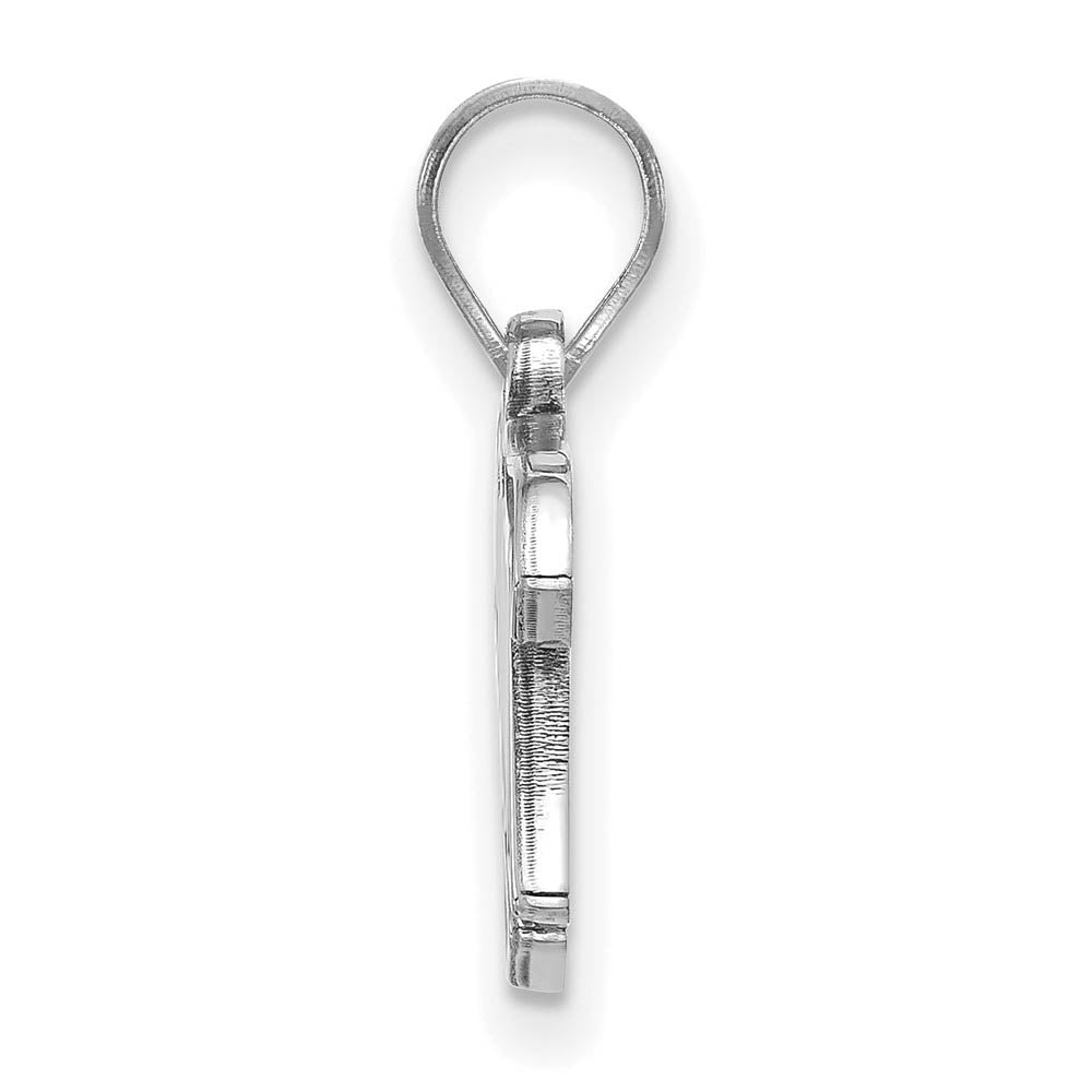 Alternate view of the 14K White Gold MLB Minnesota Twins Small Script Pendant by The Black Bow Jewelry Co.