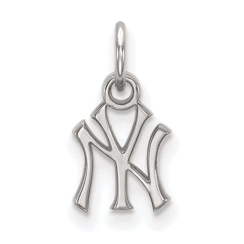 Sterling Silver MLB New York Yankees XS (Tiny) Charm, Item P32603 by The Black Bow Jewelry Co.