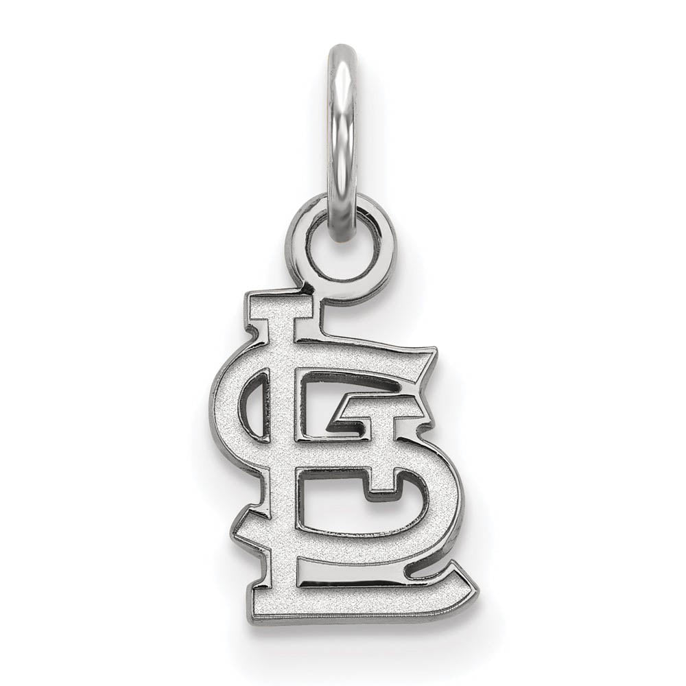Sterling Silver MLB St. Louis Cardinals XS (Tiny) STL Charm, Item P33164 by The Black Bow Jewelry Co.