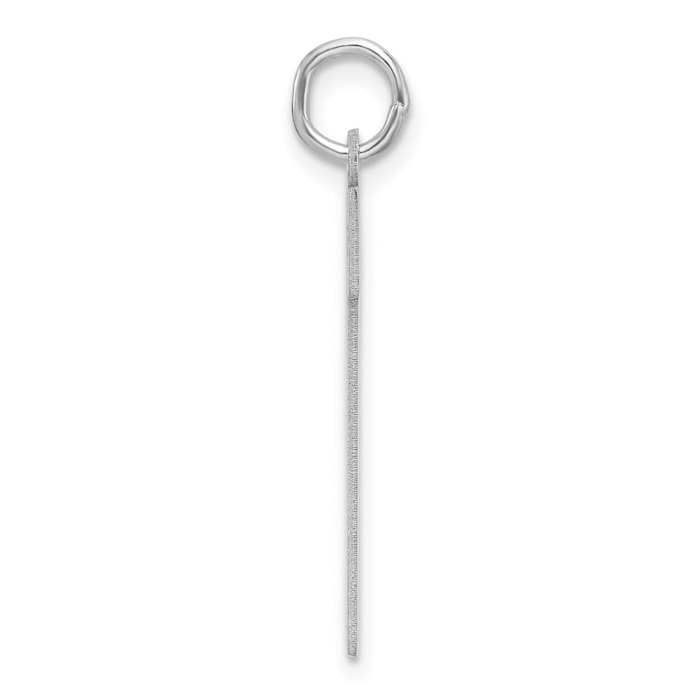 Alternate view of the Sterling Silver, Athletic Collection, XL Polished Number 1 Pendant by The Black Bow Jewelry Co.