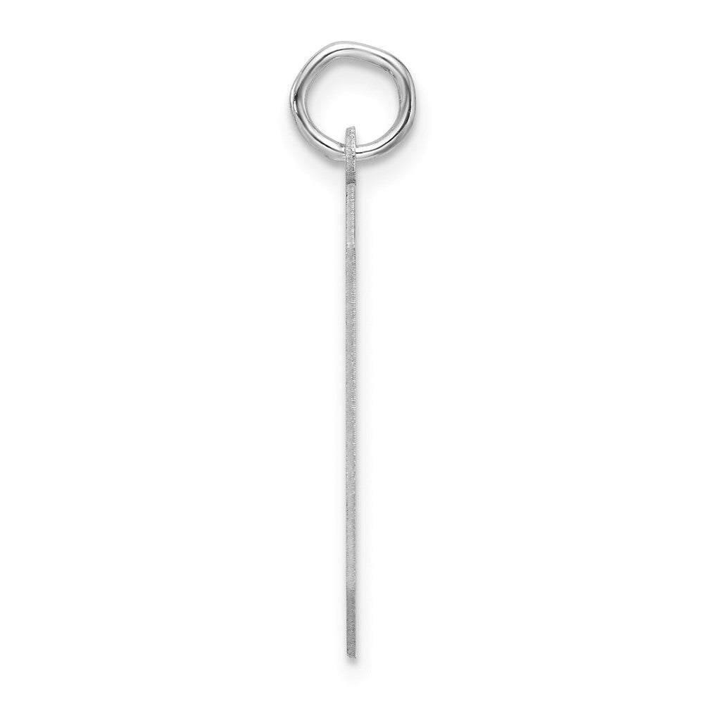 Alternate view of the Sterling Silver, Athletic Collection, XL Polished Number 6 Pendant by The Black Bow Jewelry Co.
