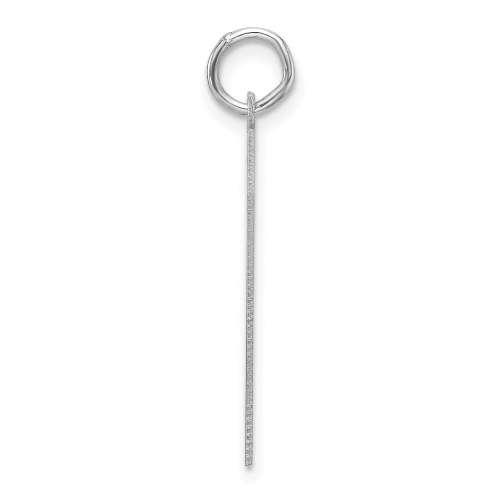 Alternate view of the Sterling Silver, Athletic Collection, XL Polished Number 7 Pendant by The Black Bow Jewelry Co.
