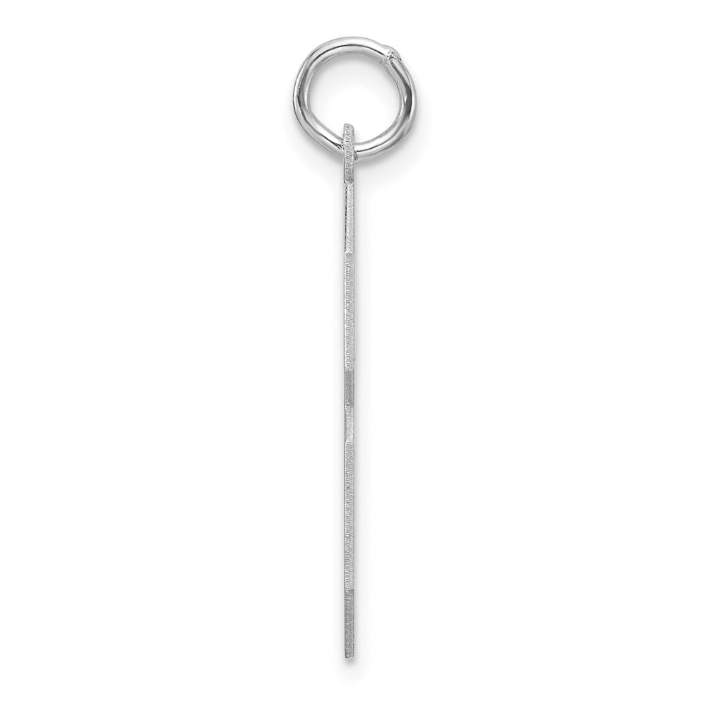 Alternate view of the Sterling Silver, Athletic Collection, XL Polished Number 8 Pendant by The Black Bow Jewelry Co.