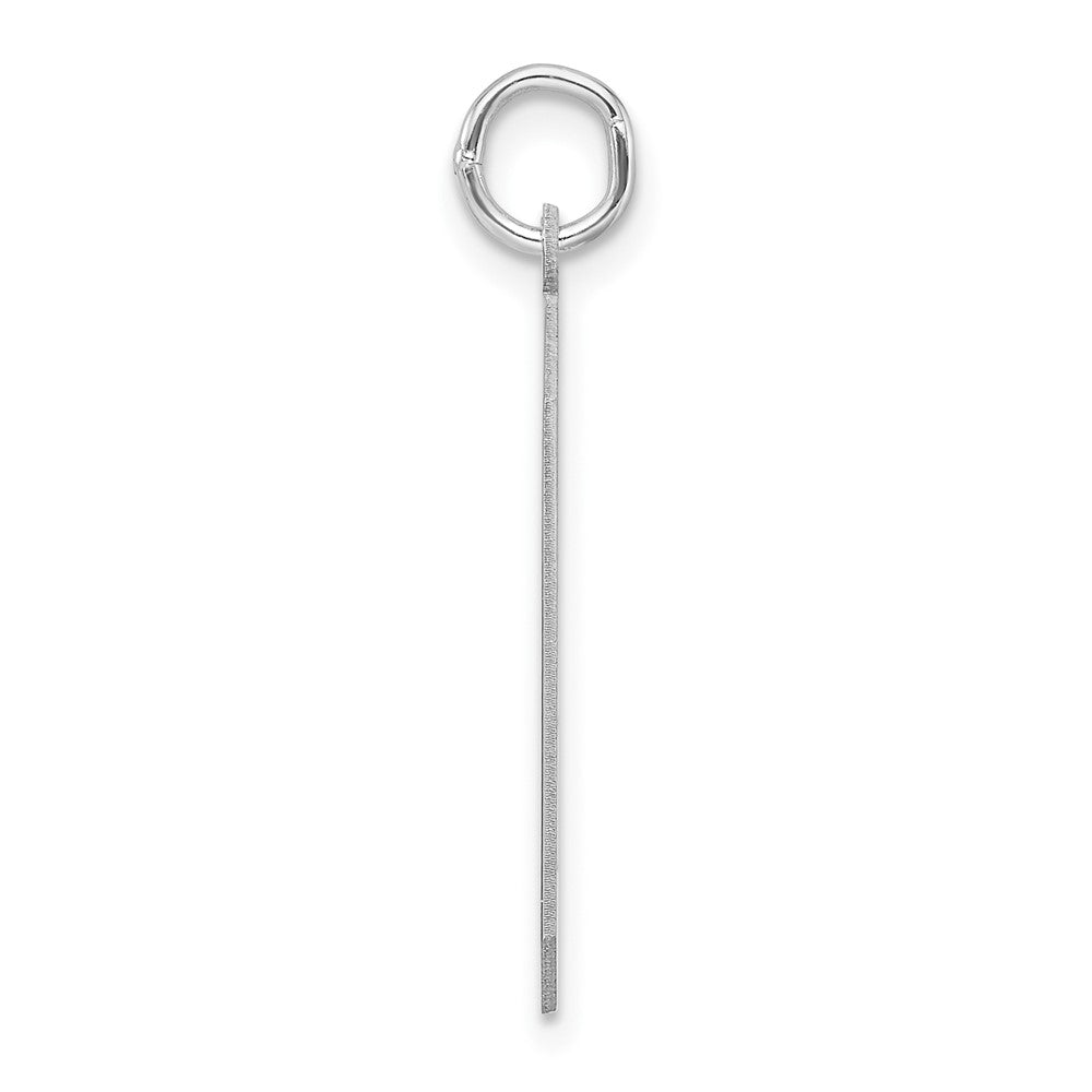 Alternate view of the Sterling Silver, Athletic Collection, XL Polished Number 9 Pendant by The Black Bow Jewelry Co.