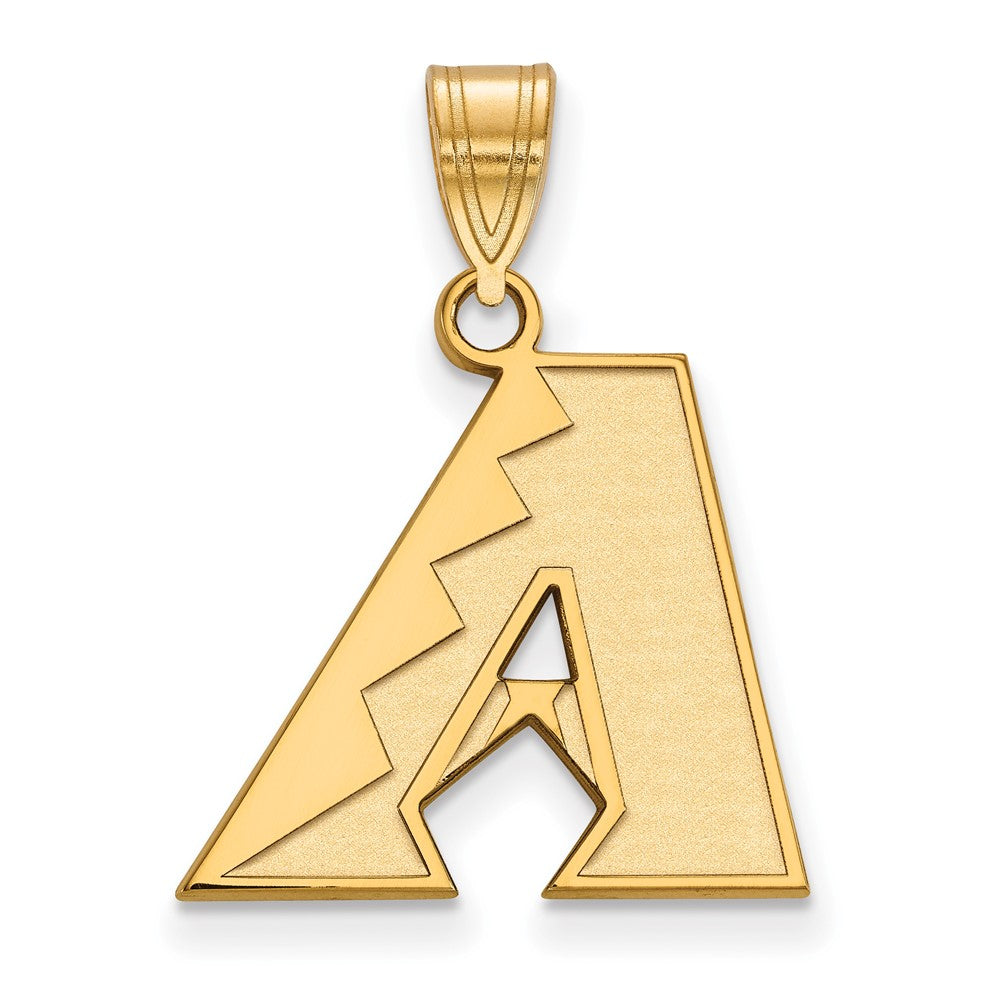 10K Yellow Gold MLB Arizona Diamondbacks Medium Pendant, Item P33474 by The Black Bow Jewelry Co.