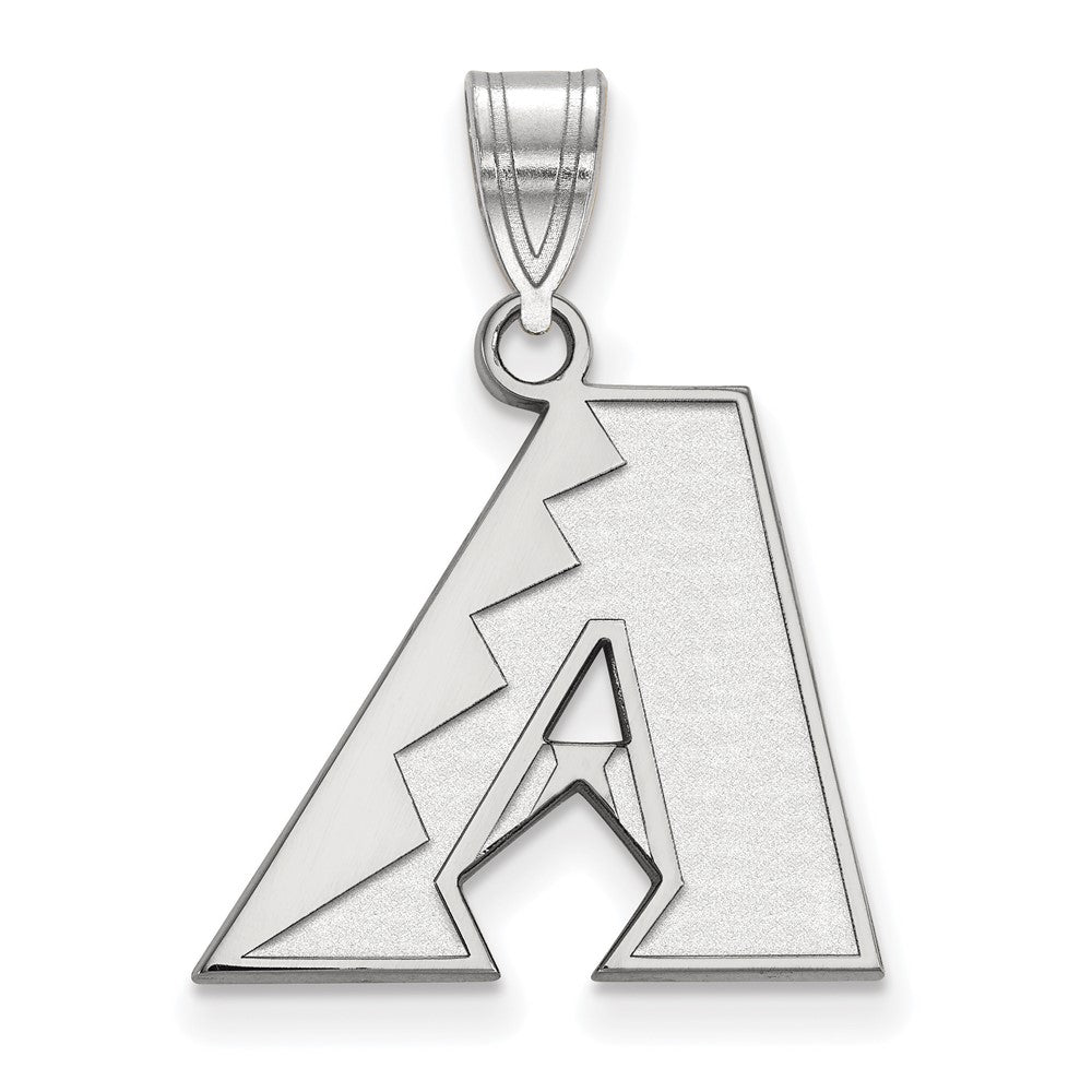 Sterling Silver MLB Arizona Diamondbacks Medium Pendant, Item P33478 by The Black Bow Jewelry Co.