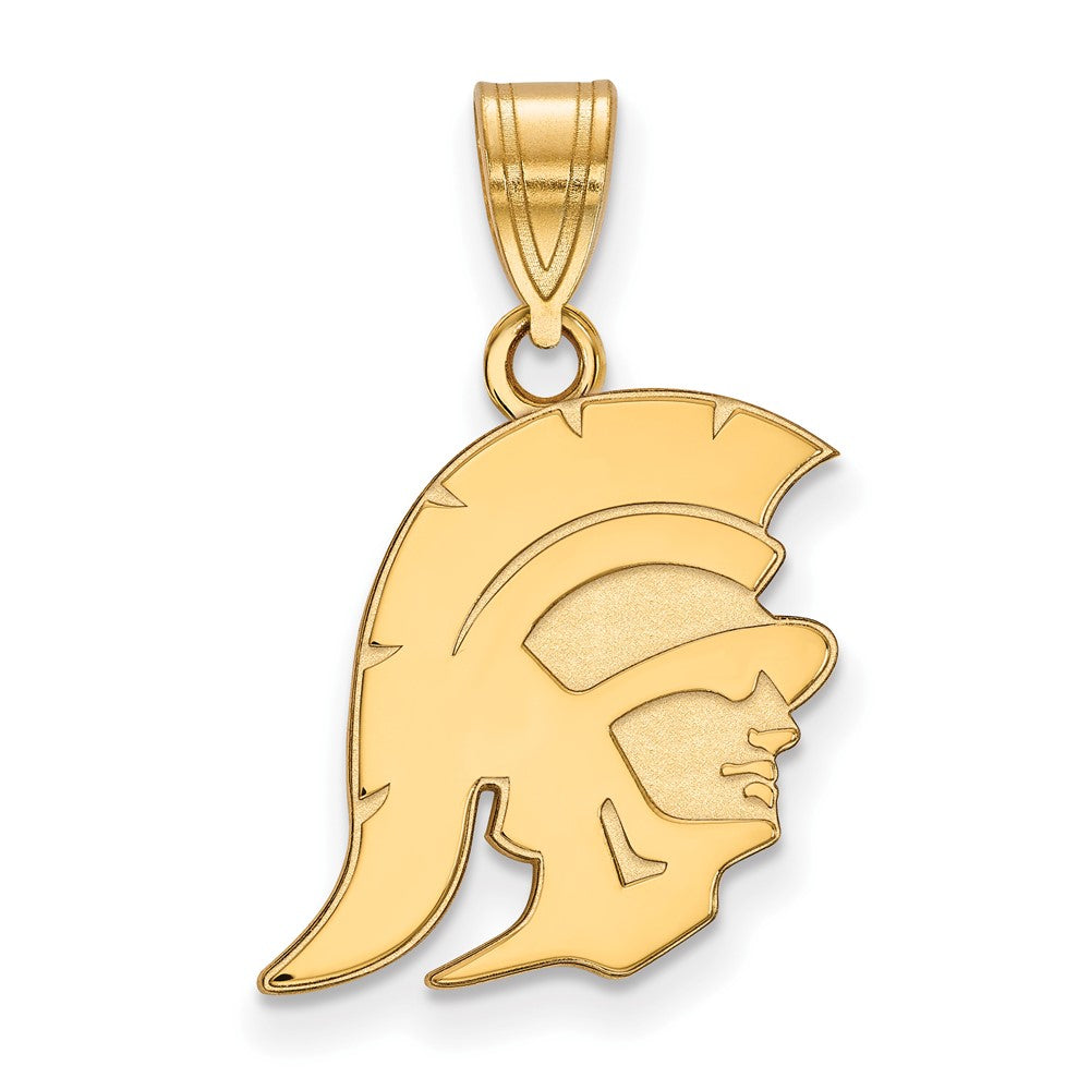 14K Yellow Gold Univ. of Southern California Medium Trojan Pendant, Item P33513 by The Black Bow Jewelry Co.